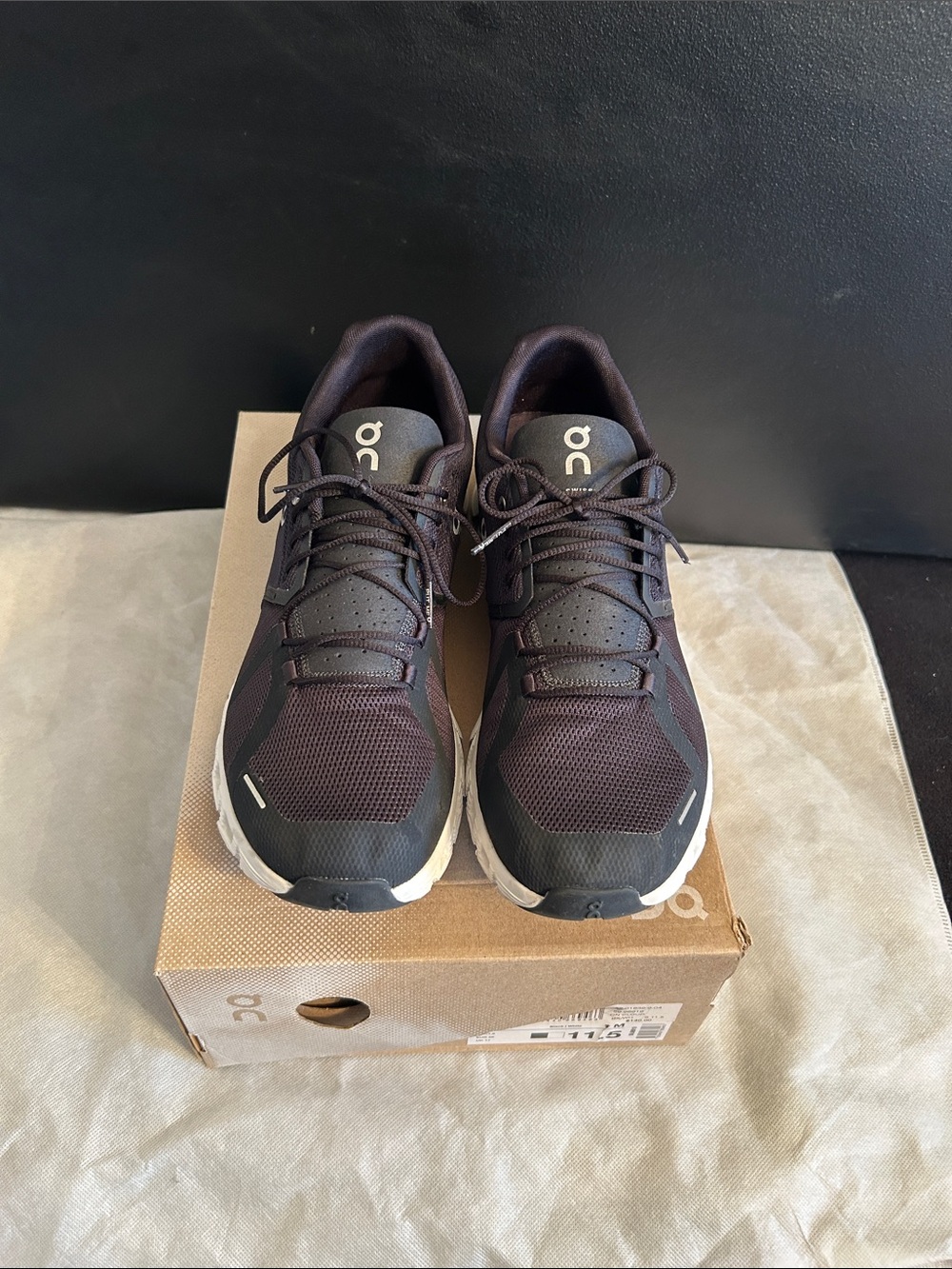 On Running Men’s Athletic Shoes in Dark Brown and Black